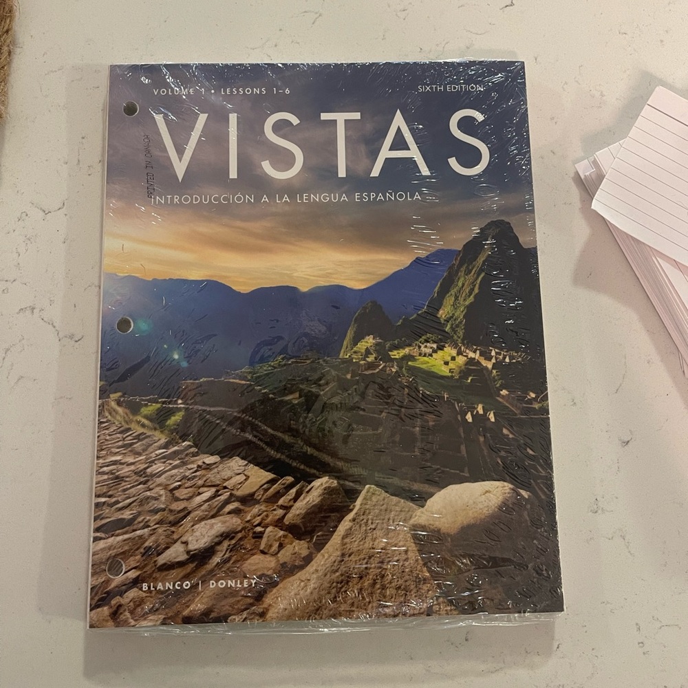 VISTAS paperback book